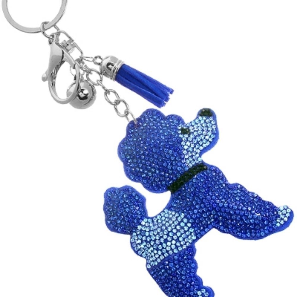 Poodle Dog Keychain/ Cute Puppy Key Ring/Purse Charm Gift for Dog Lovers